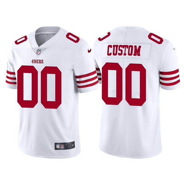 Youth White San Francisco 49ers ACTIVE PLAYER Custom New Vapor Untouchable Stitched Jersey